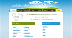 Desktop Screenshot of mathworksheetsland.com